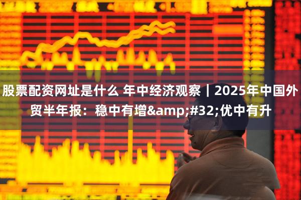 股票配资网址是什么 年中经济观察｜2025年中国外贸半年报：稳中有增&#32;优中有升