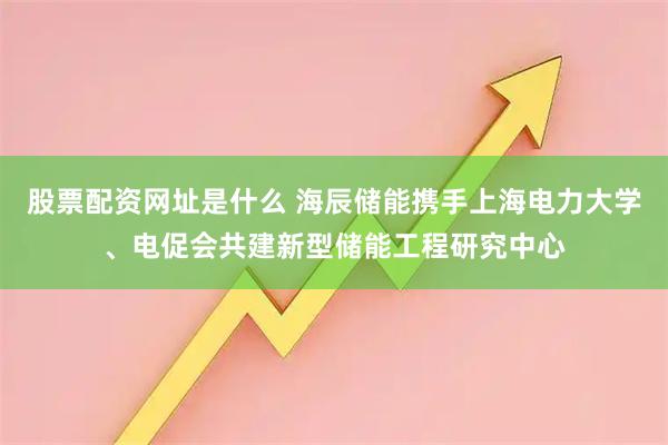 股票配资网址是什么 海辰储能携手上海电力大学、电促会共建新型储能工程研究中心